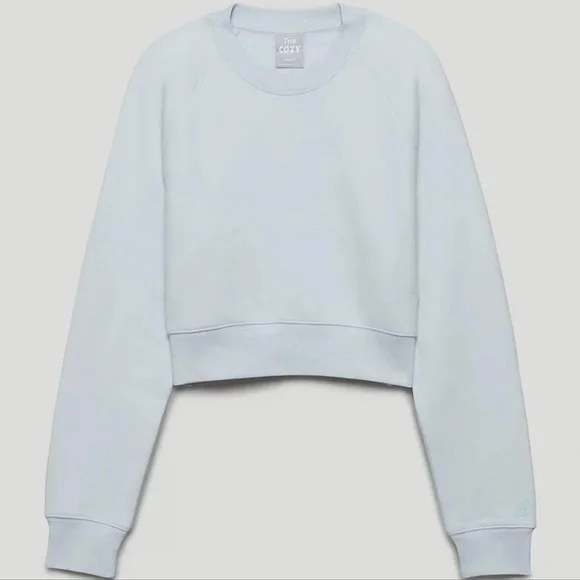 Aritzia TNA Cozy Fleece Perfect Cropped Sweatshirt - Picture 1 of 6